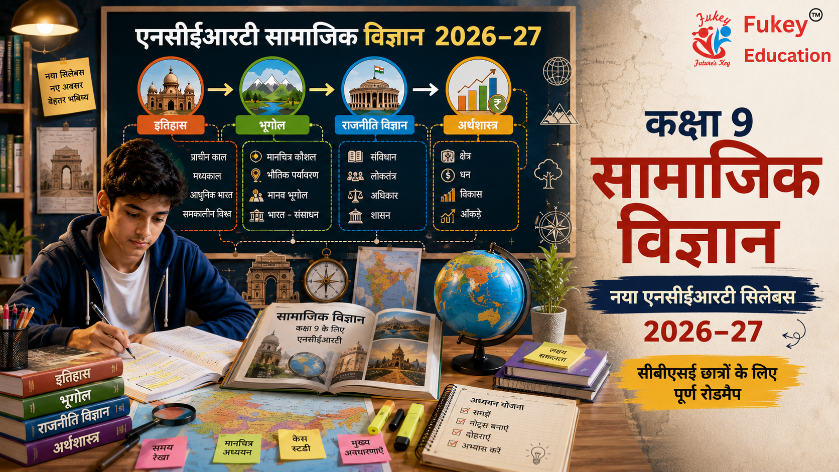 कक्षा 9 सामाजिक विज्ञान नया एनसीईआरटी पाठ्यक्रम 2026–27