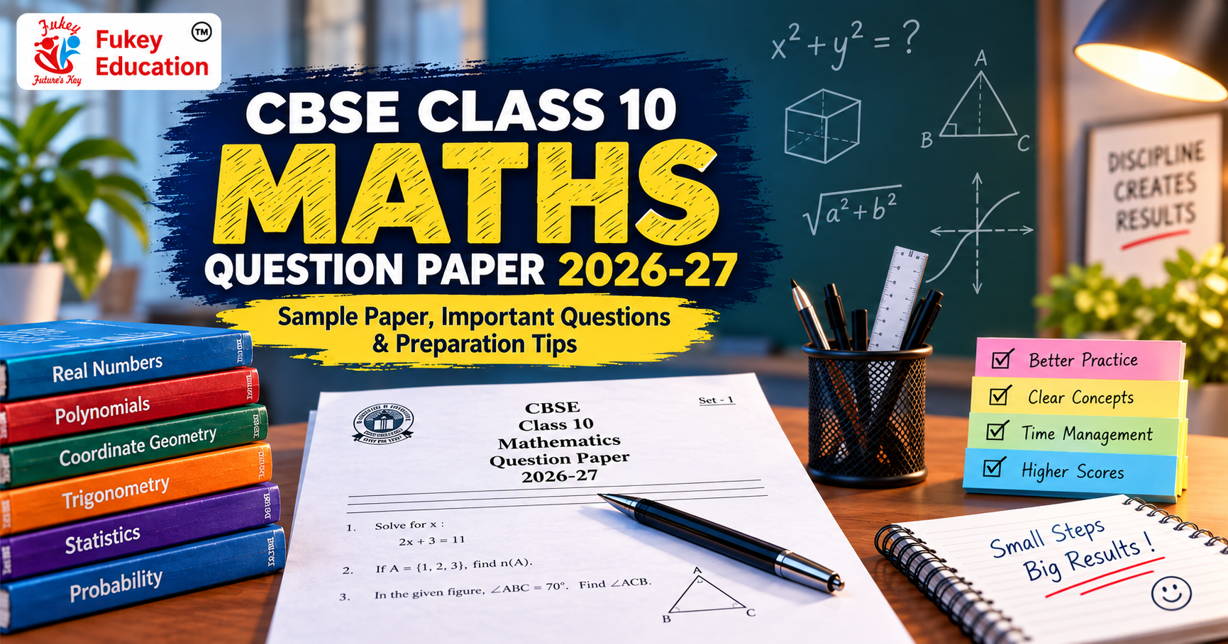 CBSE Class 10 Maths Question Paper 2026-27: Sample Paper, Important Questions & Preparation Tips